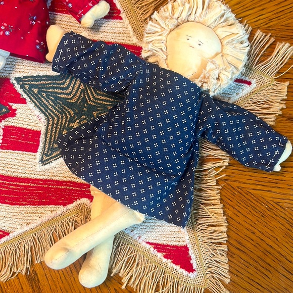 Set of 2 HANDMADE DOLLS & dresses❤️1 RED & 1 NAVY💙 - Picture 3 of 8